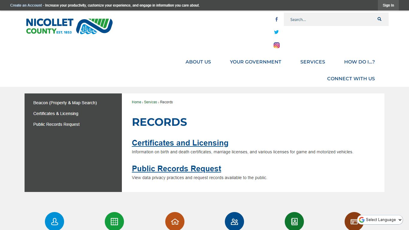 Records | Nicollet County, MN - Official Website